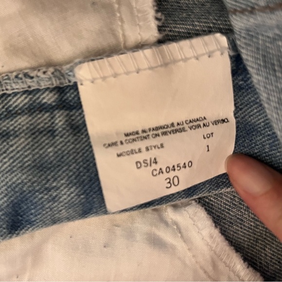 Vintage Denim Shorts with Frayed Hem - Picture 4 of 8